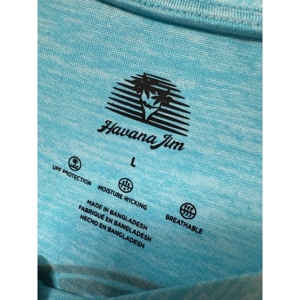 NWT Havana Jim Long Sleeve Cool Tech Tee Mens Size Large Moisture Wicking K19 - Picture 2 of 6